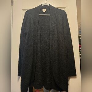 Fuzzy open cardigan